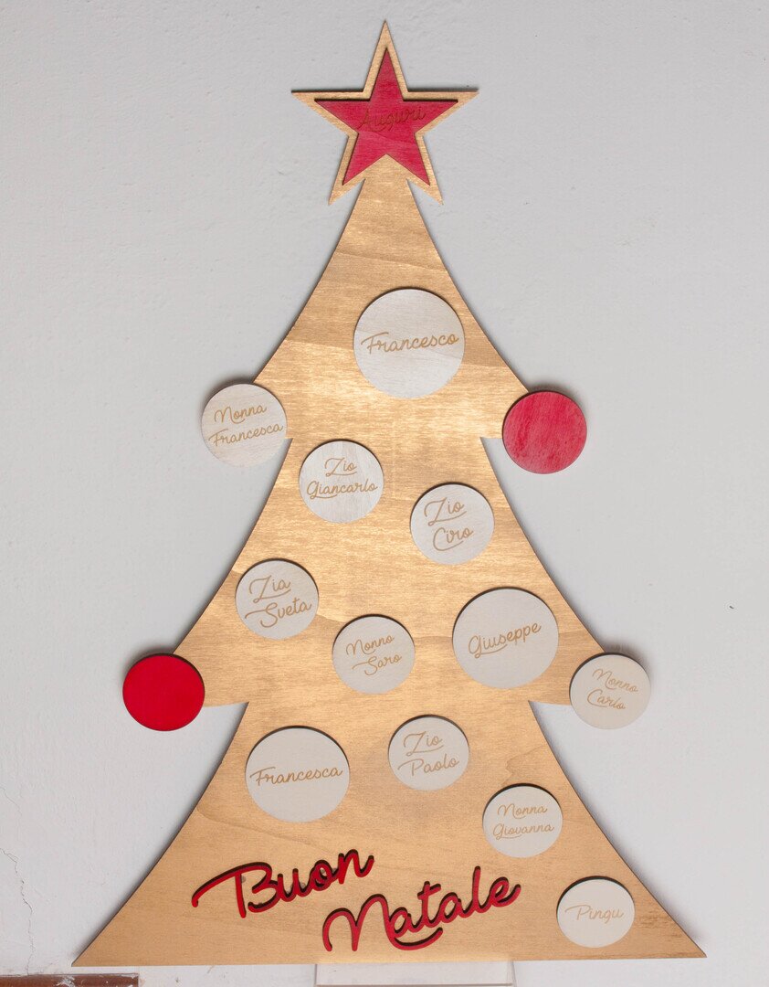 Albero di natale gigante personalizzato